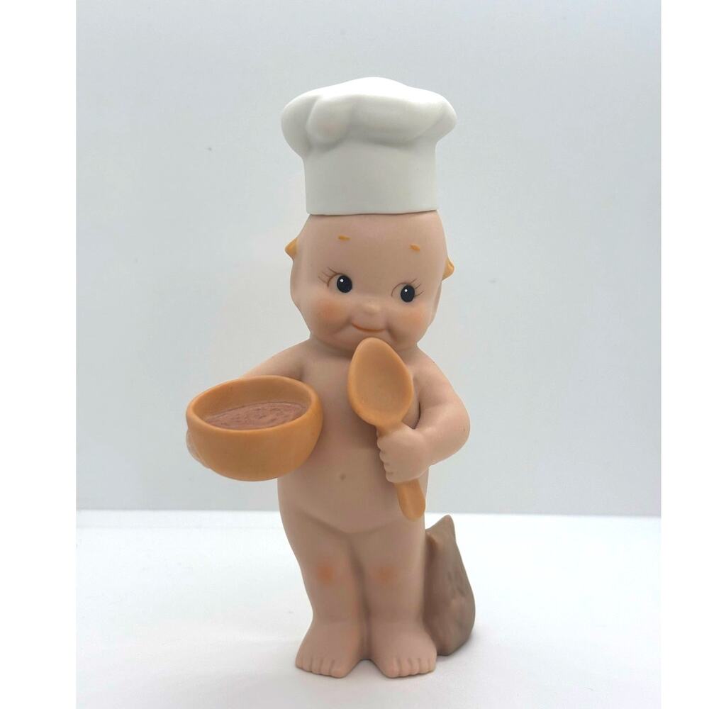 VTG 1992 Jesco/Enesco Rose O'Neill Porcelain Kewpie Doll Figurine, Chef, Baker